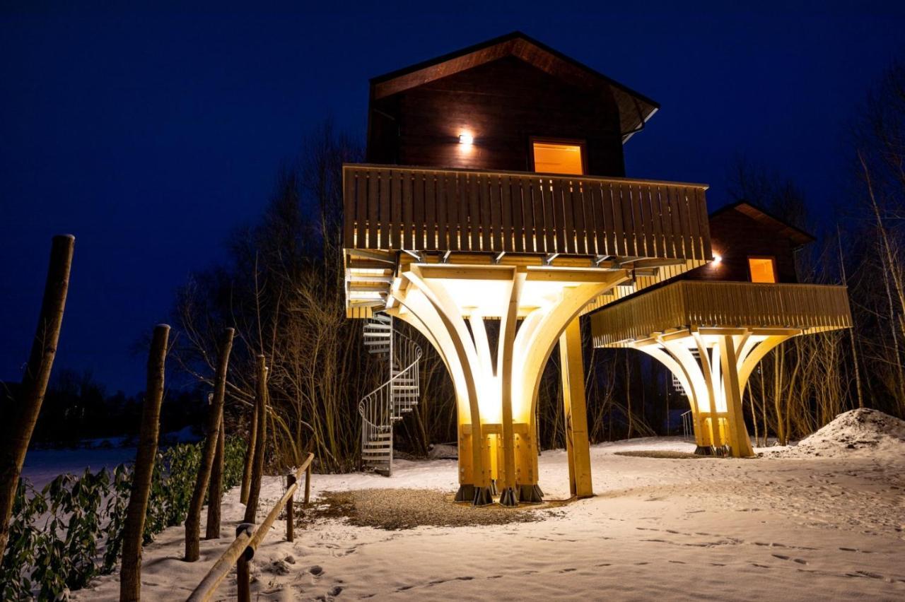 Baumhaus Im Herzen Vom Unterallgaeu Erkheim Exterior foto